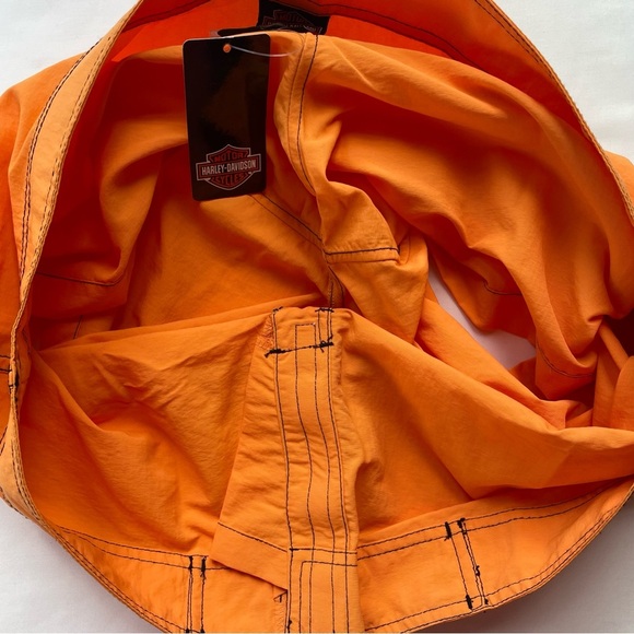 Harley Davidson NWT Men’s Tori Richard Board Shorts Orange Size XL 6” - Picture 5 of 6